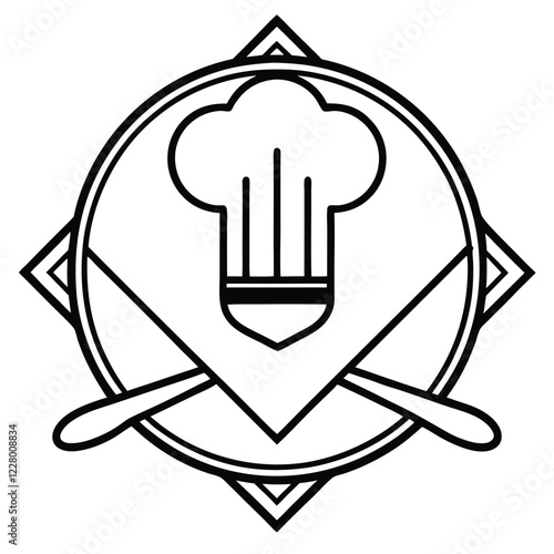 A playful and colorful restaurant logo, incorporating a steaming bowl or cup with dynamic lines to convey warmth, flavor, and freshness.

