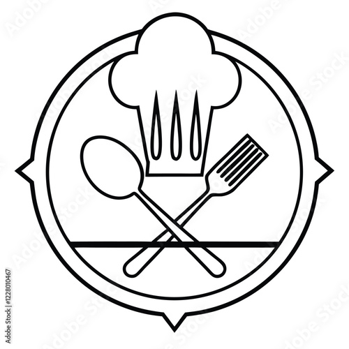 A playful and colorful restaurant logo, incorporating a steaming bowl or cup with dynamic lines to convey warmth, flavor, and freshness.

