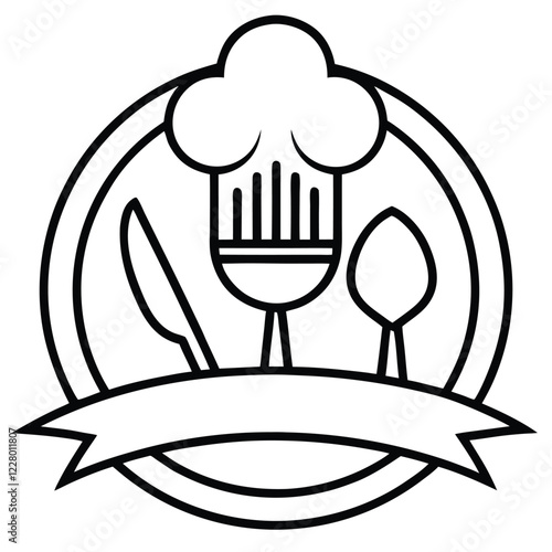 A playful and colorful restaurant logo, incorporating a steaming bowl or cup with dynamic lines to convey warmth, flavor, and freshness.

