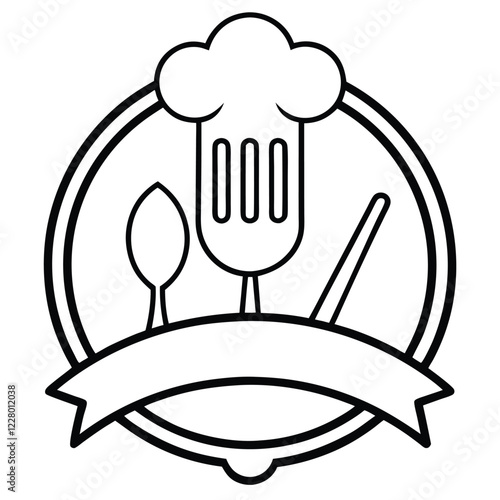 A playful and colorful restaurant logo, incorporating a steaming bowl or cup with dynamic lines to convey warmth, flavor, and freshness.

