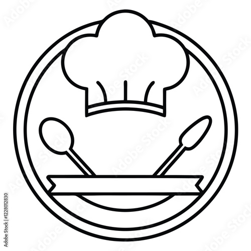 A playful and colorful restaurant logo, incorporating a steaming bowl or cup with dynamic lines to convey warmth, flavor, and freshness.

