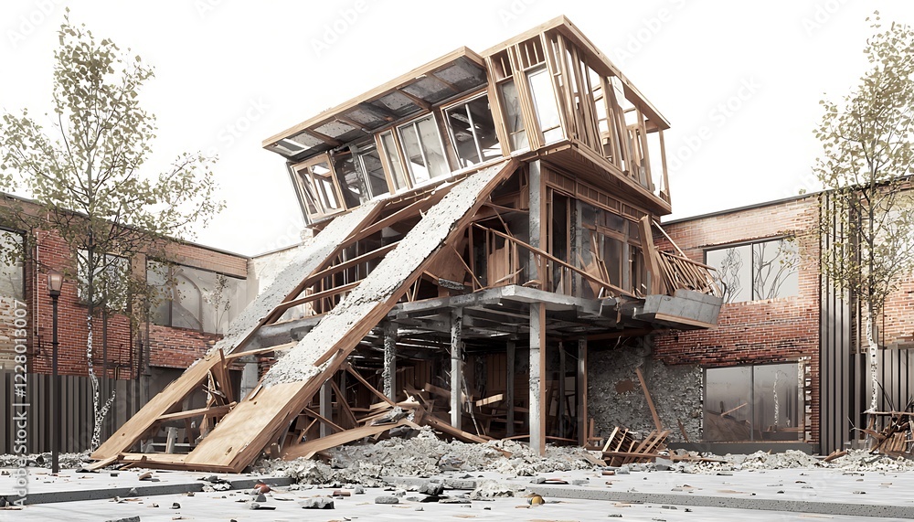 Obraz premium old abandoned house