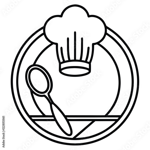 A playful and colorful restaurant logo, incorporating a steaming bowl or cup with dynamic lines to convey warmth, flavor, and freshness.

