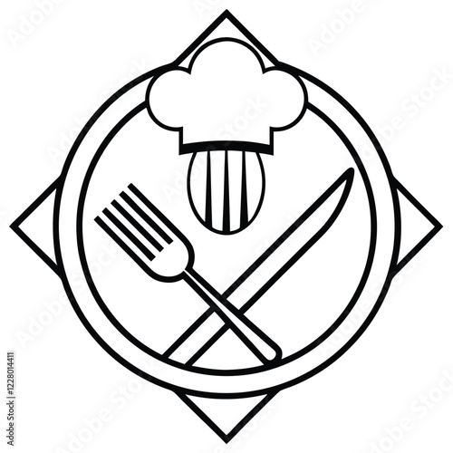A playful and colorful restaurant logo, incorporating a steaming bowl or cup with dynamic lines to convey warmth, flavor, and freshness.

