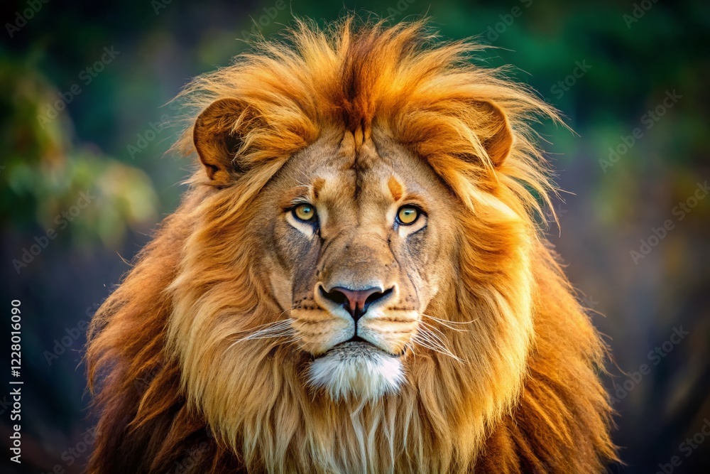Majestic Male Lion, King of the Jungle, Wildlife Photography Majestic Male Lion, King of the Jungle, Wildlife Photography