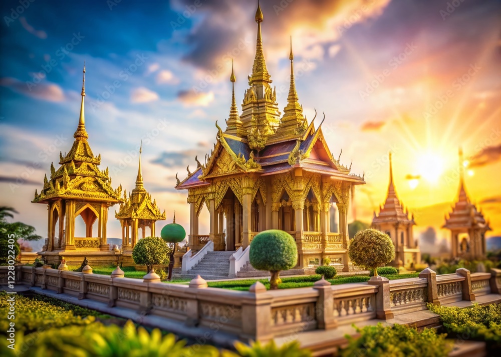 Majestic Thai Royal Crematorium Architecture: A Deep Focus Image Majestic Thai Royal Crematorium Architecture: A Deep Focus Image