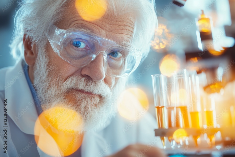 A researcher in a lab with insufficient test tubes and materials scattered on the table, visibly frustrated A researcher in a lab with insufficient test tubes and materials scattered on the table, visibly frustrated