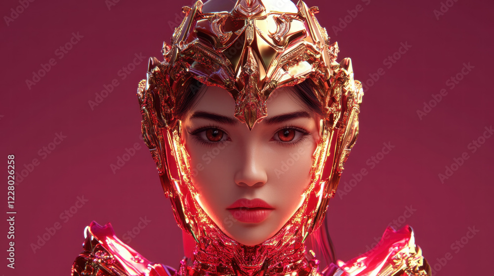 indonesian humanoid woman centered frame 3d indonesian humanoid woman centered frame 3d