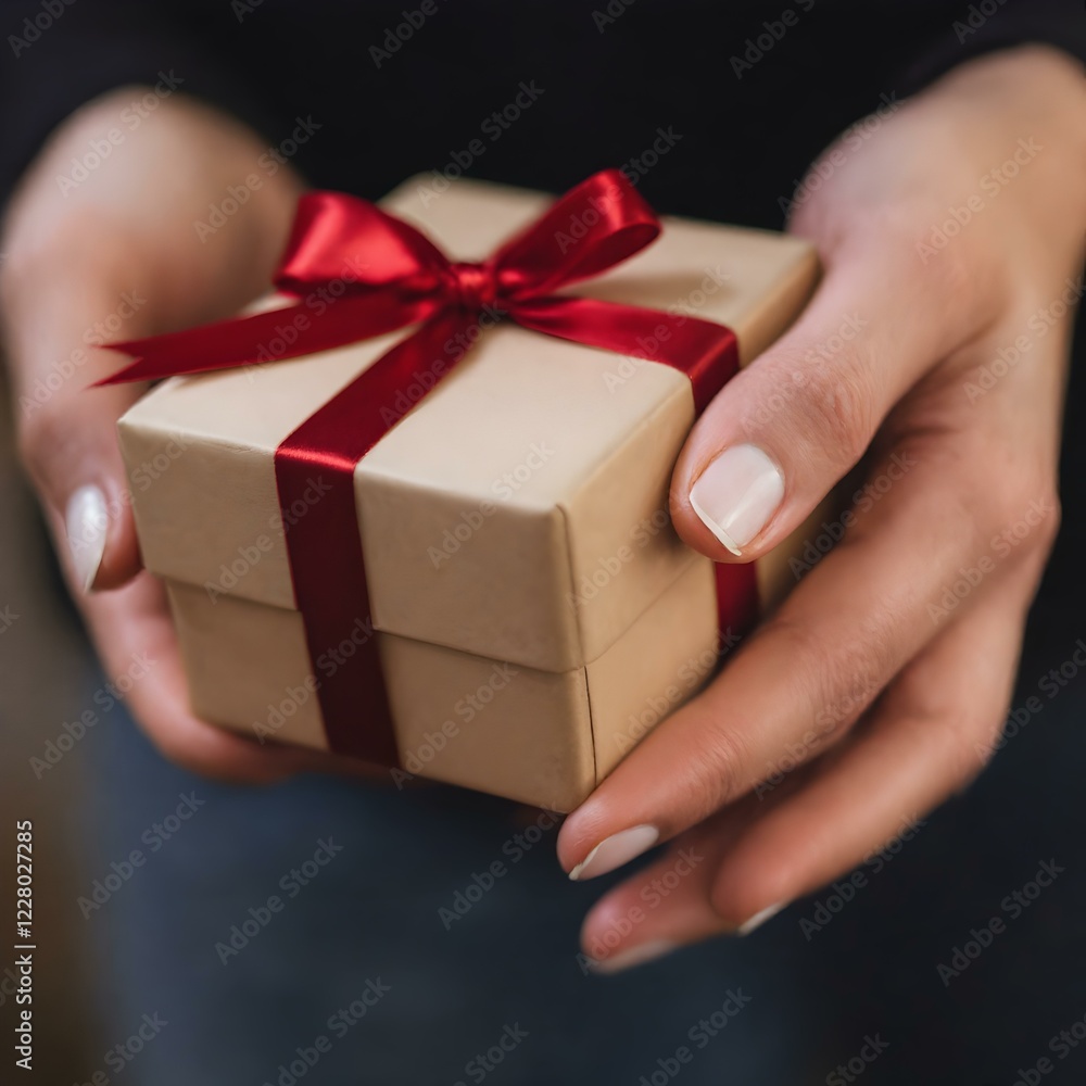 hand holding a gift box