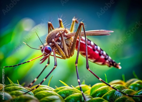 Microscopic Aedes Aegypti Mosquito: Dengue & Zika Vector Control photo