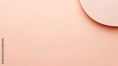 Pale Peach Background With Circular Element