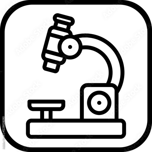 Microscope Icon Style