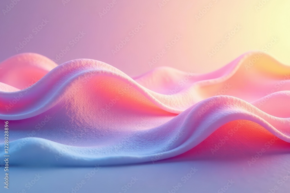 Intertwined, luminous pastel wave forms, soft gradients , whimsical, digital Intertwined, luminous pastel wave forms, soft gradients , whimsical, digital