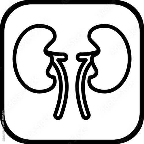 Kidney Icon Style