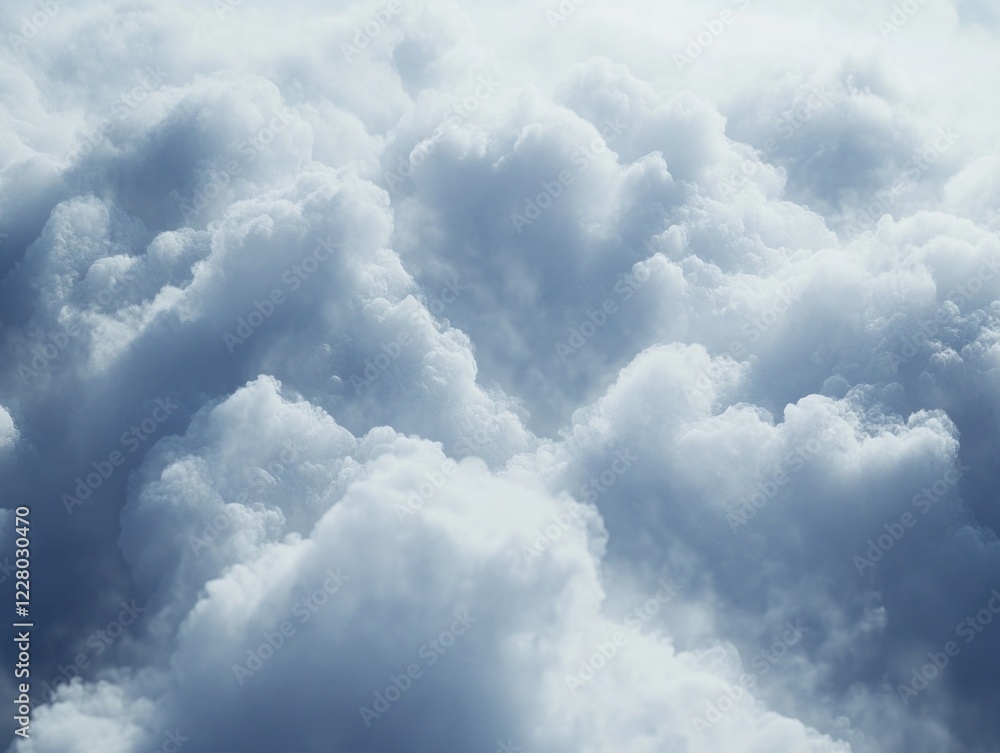 An overcast blue sky filled with white fluffy clouds. This image captures the vastness and beauty of nature. An overcast blue sky filled with white fluffy clouds. This image captures the vastness and beauty of nature.