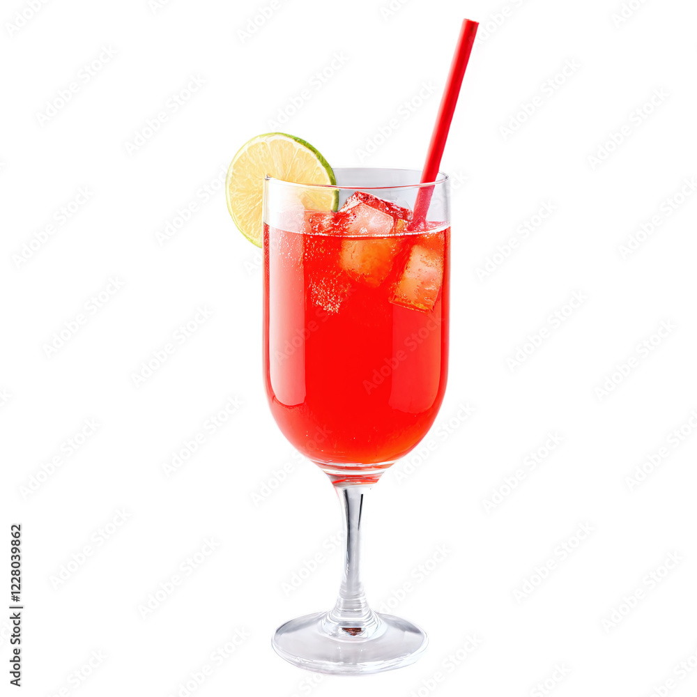 red punch in a glass isolated on transparent background red punch in a glass isolated on transparent background