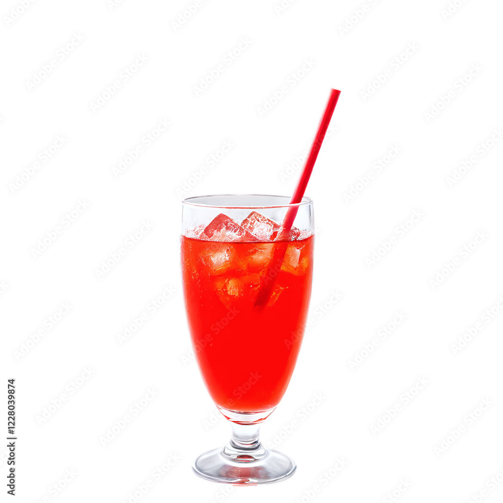 red punch in a glass isolated on transparent background red punch in a glass isolated on transparent background