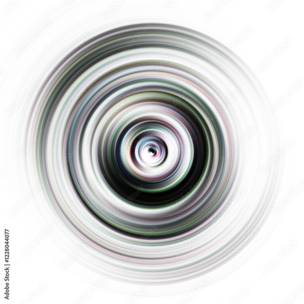 Fototapeta premium Colorful radial motion effect. Abstract rounded background. Color curves and sphere.