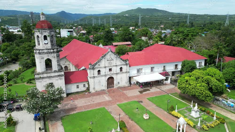 Aerial overview of the Spanish Church of Argao, its unique architecture and history Aerial overview of the Spanish Church of Argao, its unique architecture and history