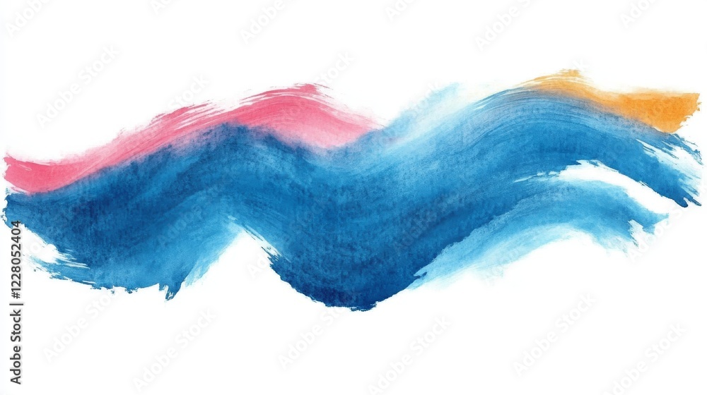 Fototapeta premium Abstract watercolor brush strokes painted background. Texture paper