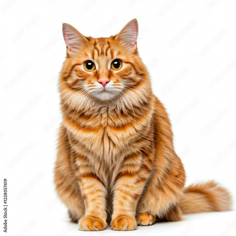 cat isolated on white background cat isolated on white background
