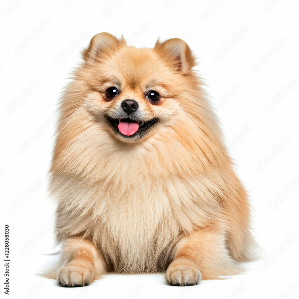 pomeranian puppy isolated on white pomeranian puppy isolated on white