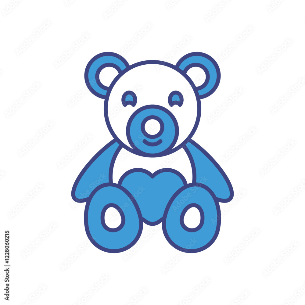 Teddy Bear Gift icon vector stock illustration Teddy Bear Gift icon vector stock illustration