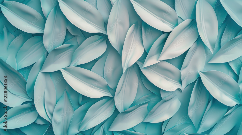 seamless 3d leaves pattern background seamless 3d leaves pattern background