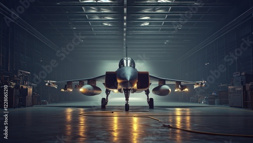Gripen Fighter Jet in Hangar
