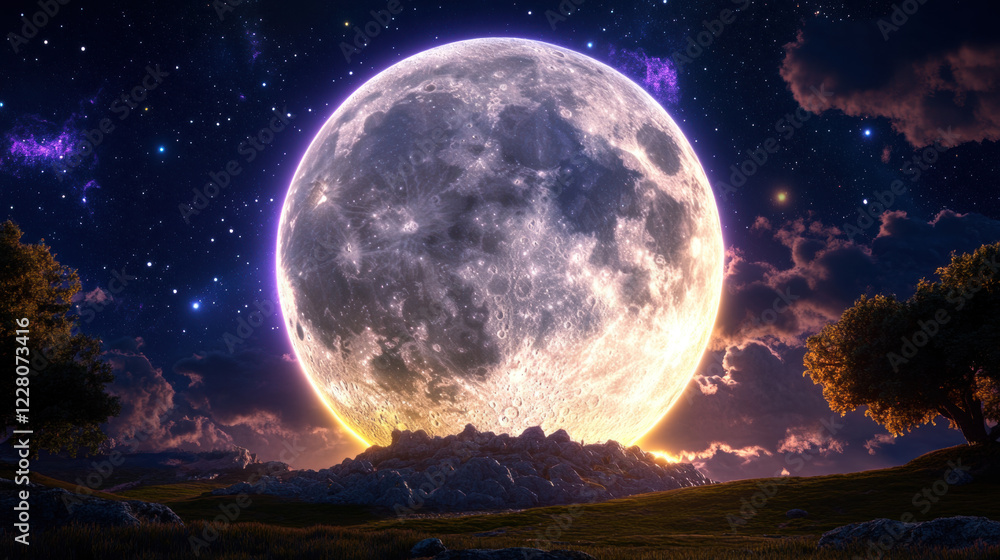 Fototapeta premium moon 3d