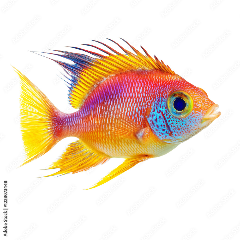 Fototapeta premium tropical fish isolated on white 