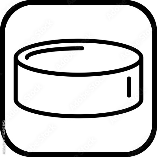 Photography Ice Hockey Puck Icon Style