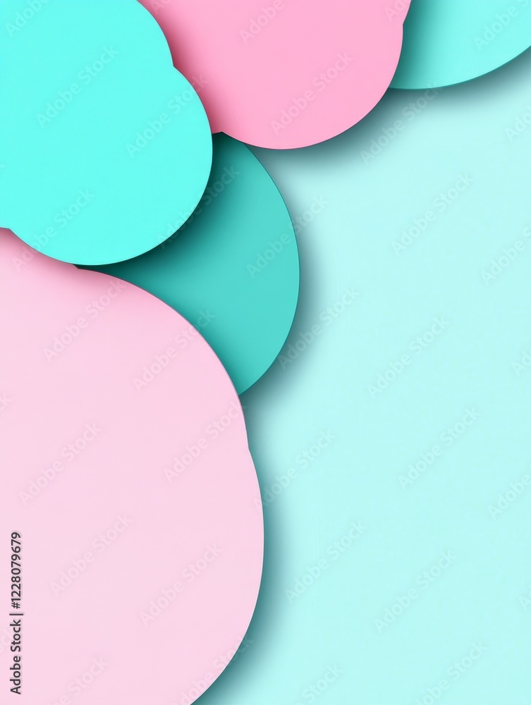 Pastel Pink and Teal Abstract Shapes - Abstract image featuring overlapping pastel pink and teal circles, creating a modern and minimalist design. Perfect for backgrounds or branding. Pastel Pink and Teal Abstract Shapes - Abstract image featuring overlapping pastel pink and teal circles, creating a modern and minimalist design. Perfect for backgrounds or branding.