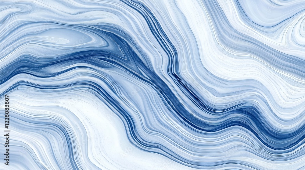Flowing blue and white marble texture design Flowing blue and white marble texture design