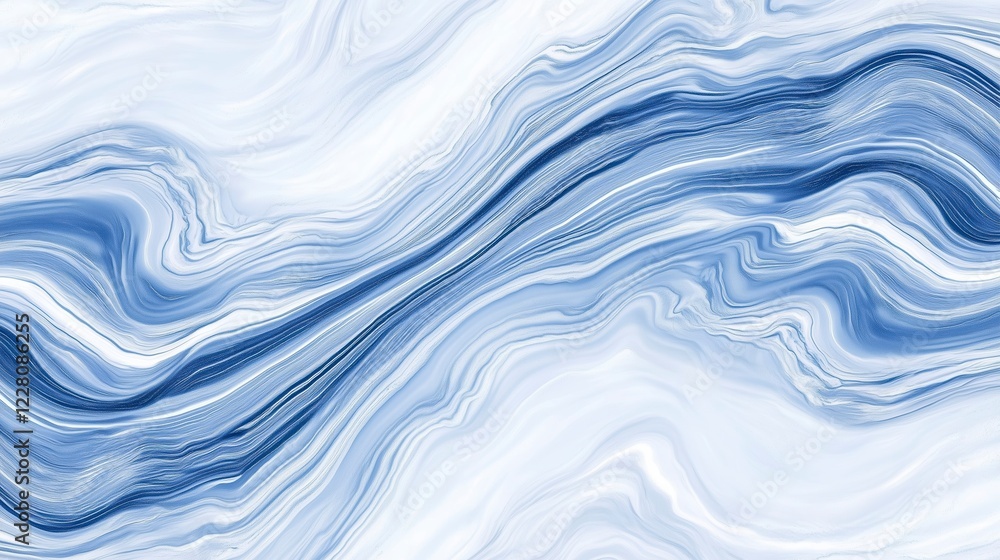 Flowing blue and white marble texture design Flowing blue and white marble texture design