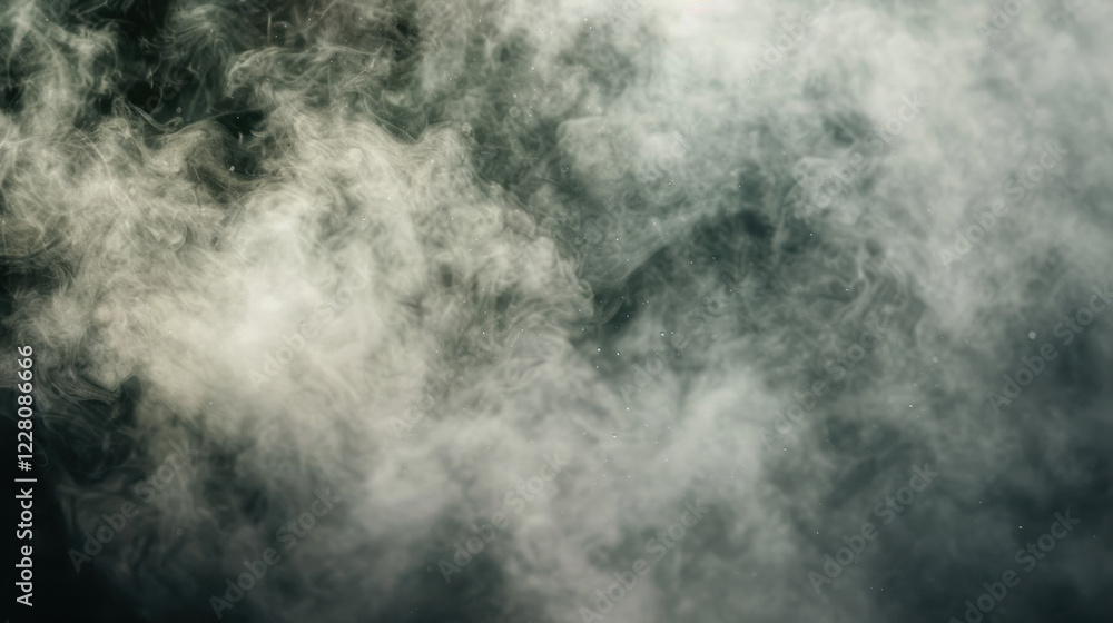 Naklejka premium smoke on black background