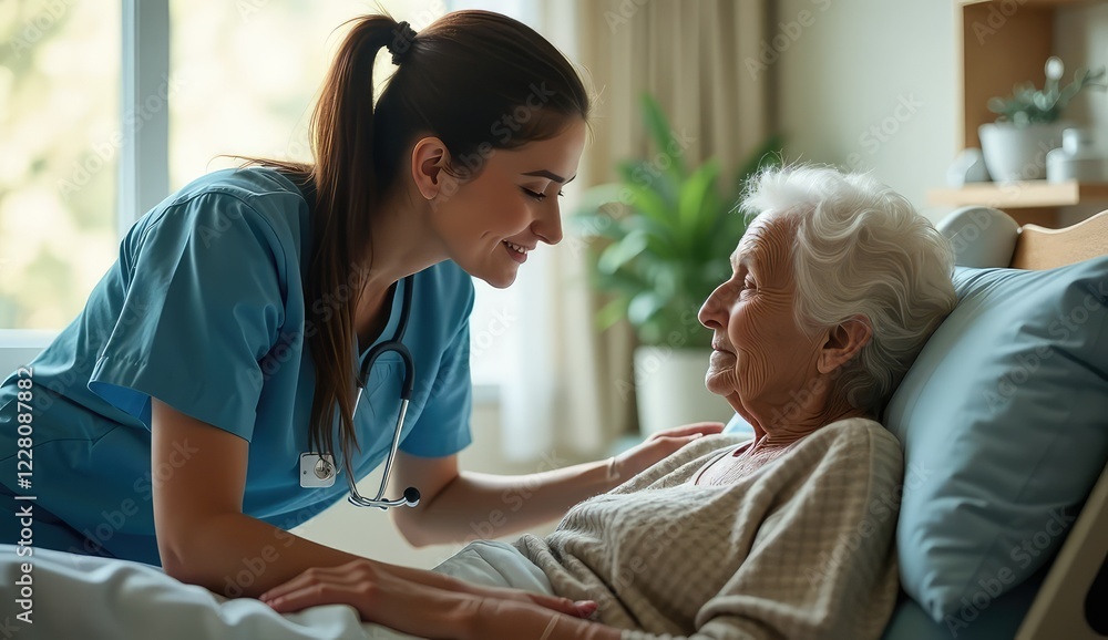Obraz premium care of the elderly