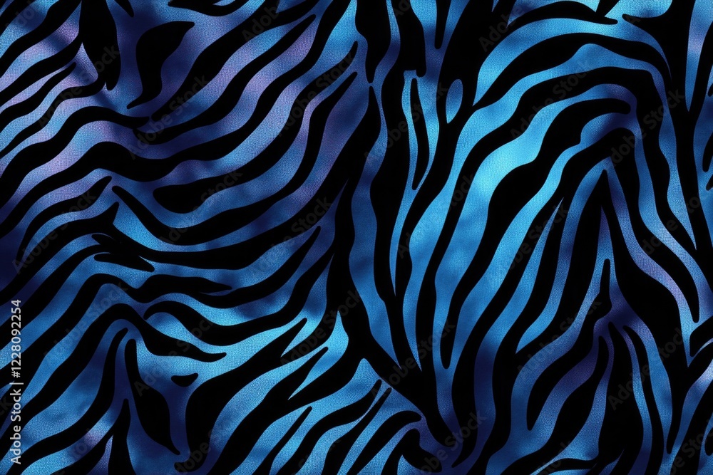 Fototapeta premium Vibrant wildlife pattern on a luxurious fabric