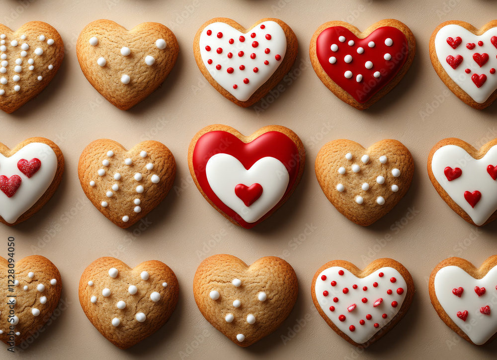 Cookies in the form. A celebration of love. valentine's day. Cookies in the form. A celebration of love. valentine's day.