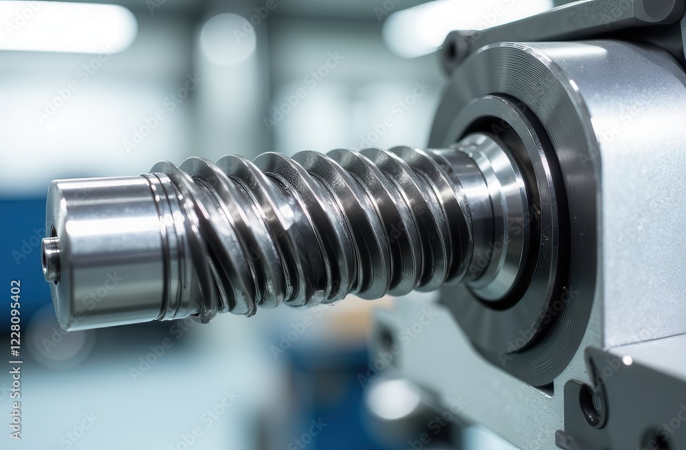 Dye of twin screw extruder for compounding polymers on the background of a production site Dye of twin screw extruder for compounding polymers on the background of a production site