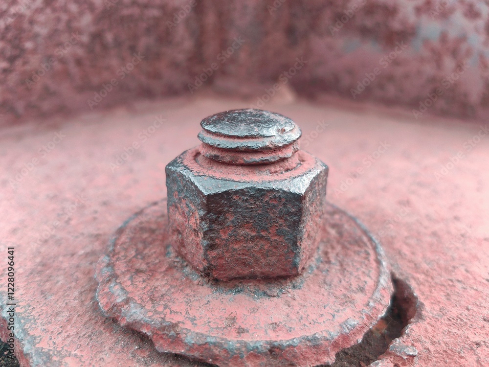 Rusty nut and bolt. Weathered and decaying metal framework with rust-encrusted bolts and nuts
Rusty nut and bolt. Weathered and decaying metal framework with rust-encrusted bolts and nuts