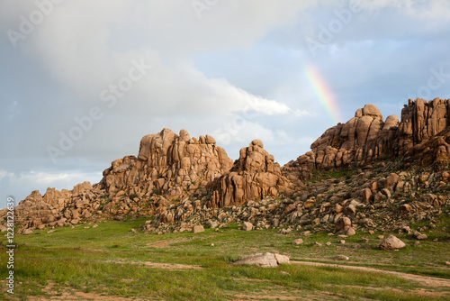 Ikh gazriin chuluu National Park landscape, Mongolia photo