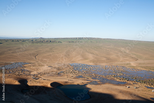 Khongoryn Els sand dunes landscape, Mongolia. Gobi desert photo