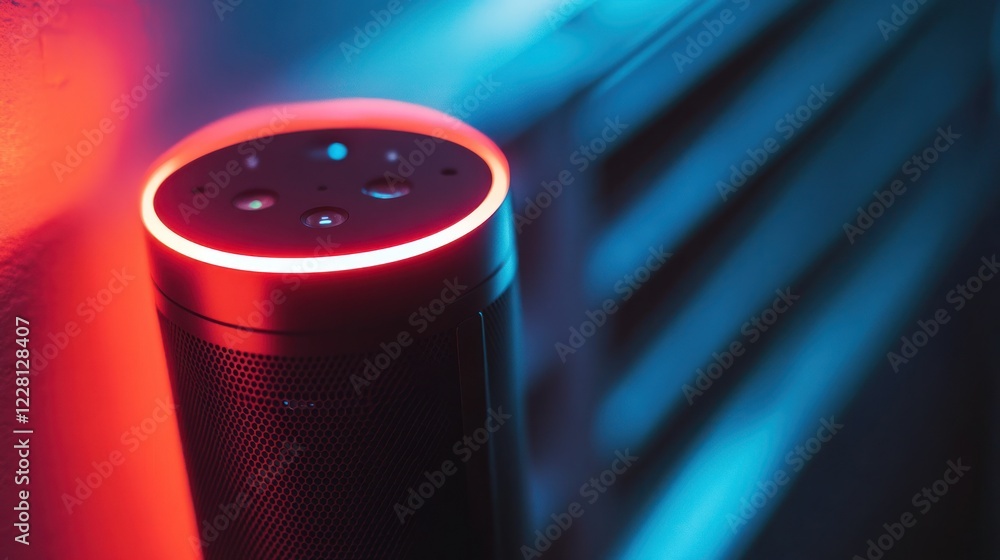 Smart Speaker in Neon Light Smart Speaker in Neon Light