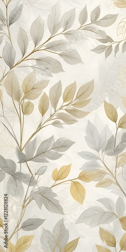 digital drawing leaf floral background