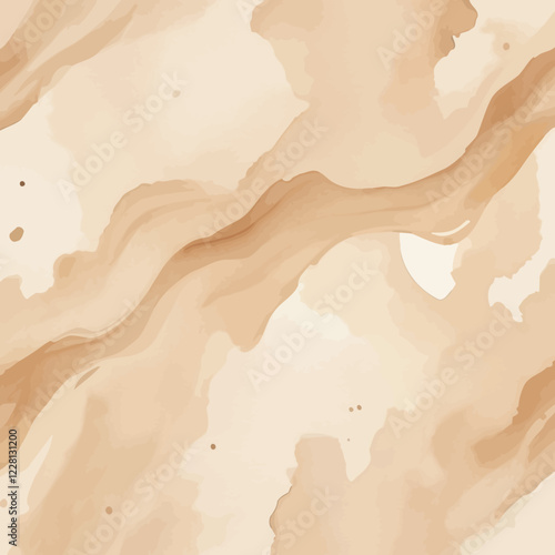 Vector watercolor art background. Old paper. Marble. Stone. Beige watercolour texture for cards, flyers, poster, banner. Stucco. Wall. Brushstrokes and splashes. Painted template for design.