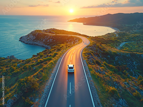 
Taxi in city cars GPS tracking pulsing signal. A vehicle transmitting gps signal Searching car location
