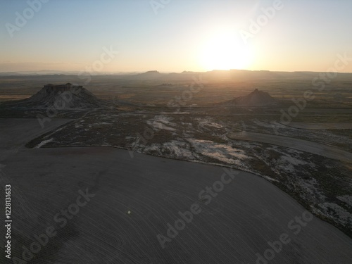 Bardenas Reales all'alba
