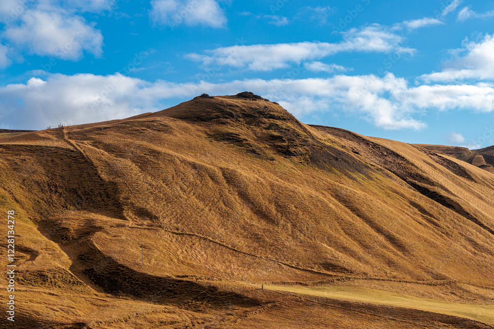 Fascinating autumn Katla Geopark on the island of Iceland