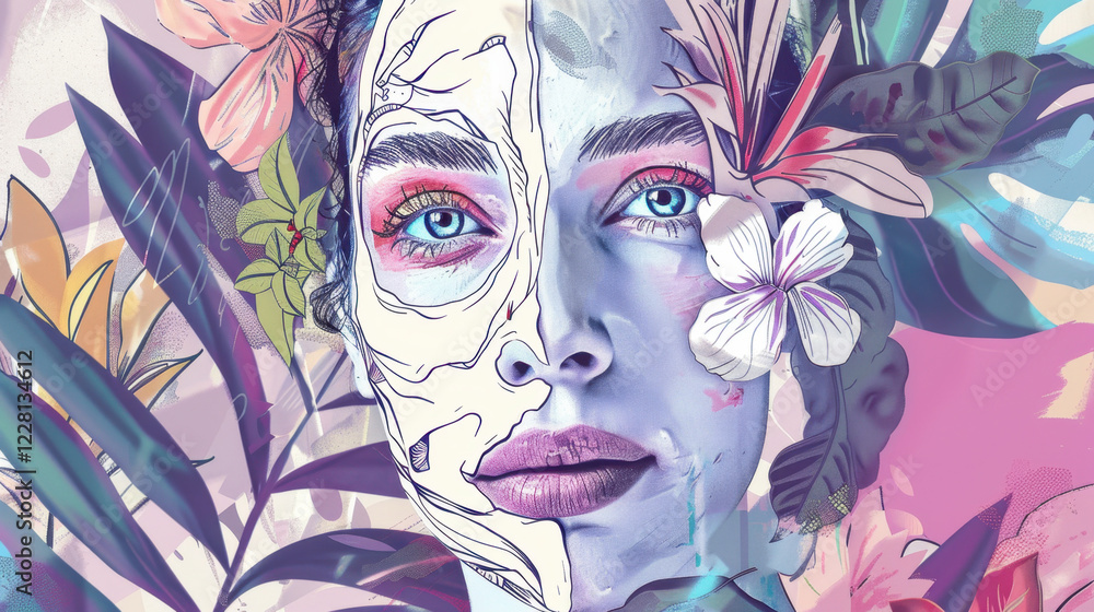 beautician applying face mask beautician applying face mask
